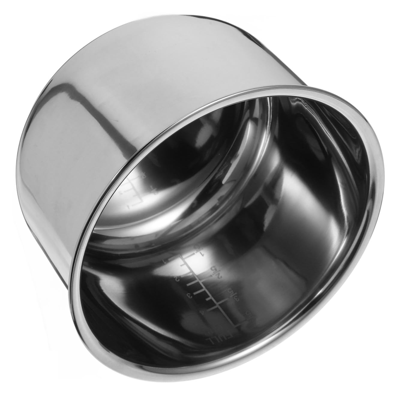 Olla Interior de Acero Inoxidable 3l Diseño Multipropósito y Escala para Olla de Repuesto en Cocina Hogar y Accesorios para Cocedora de Arroz