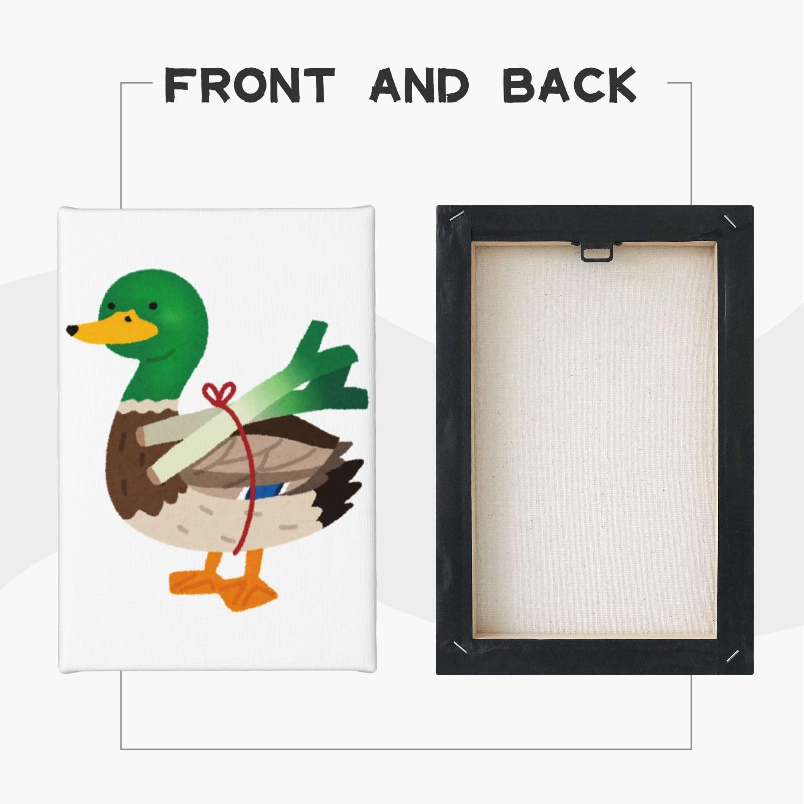 Amazon.co.jp: アートポスター フレーム 装飾画 鴨が葱を背負っている