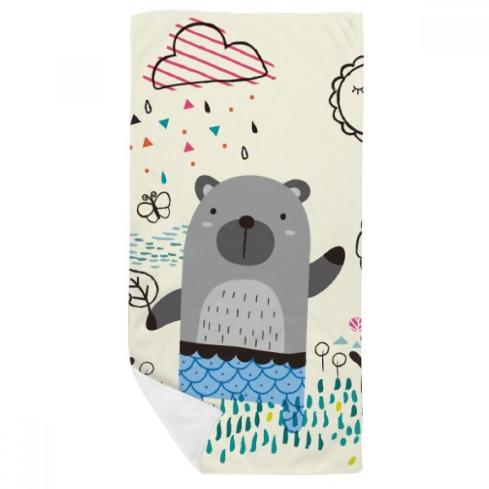 Serviette de bain rhinocéros contre la peau irritée gant de toilette