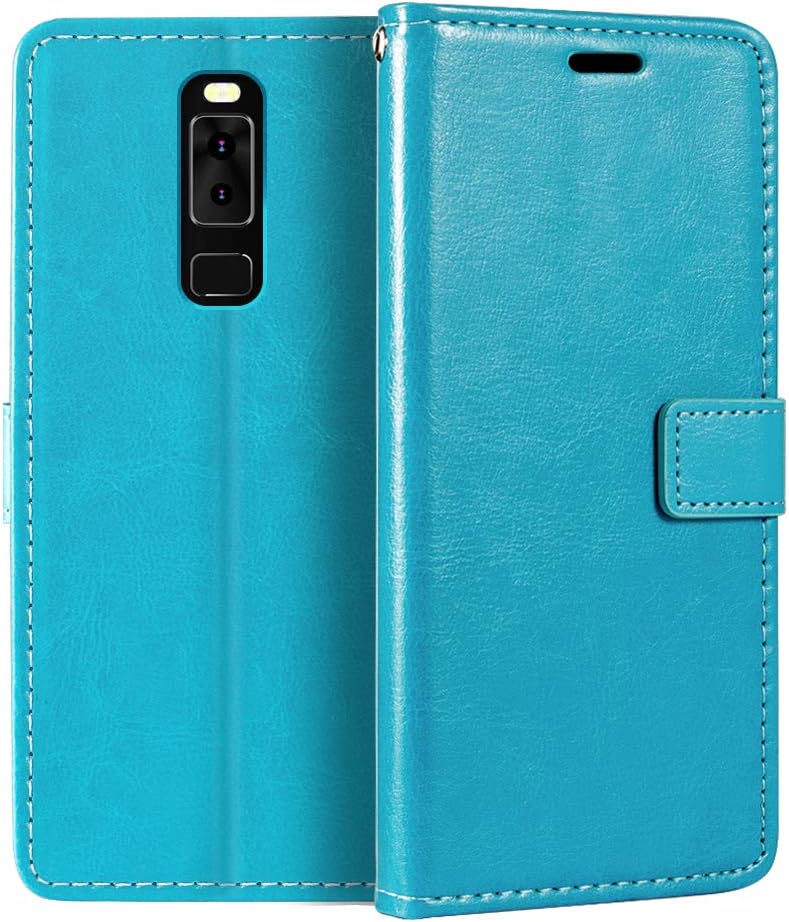 Leagoo S8 - Funda tipo cartera para Leagoo S8 (piel sintética, cierre magnético, tarjetero, función atril)
