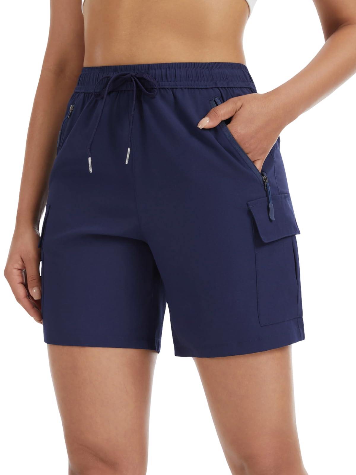 Star Vibe Damen Wander Shorts Outdoor Funktionshose – Leicht, Atmungsaktiv, Schnelltrocknend mit Praktischen Taschen