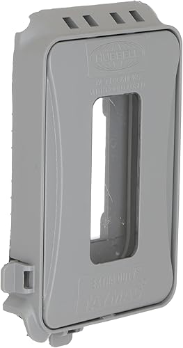 TAYMAC ML500 Single-Gang Mount 16-in-1 Flat Nonmetallic Weatherproof Vertical/Horizontal, 1-Pack, Gray