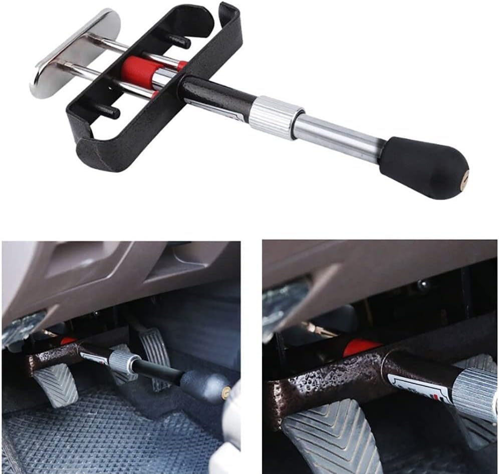 Image of AutoBizarre Anti-Theft Heavy Duty Car Brake Clutch Pedal Lock Security System for All Cars, Vans, Trucks, etc.