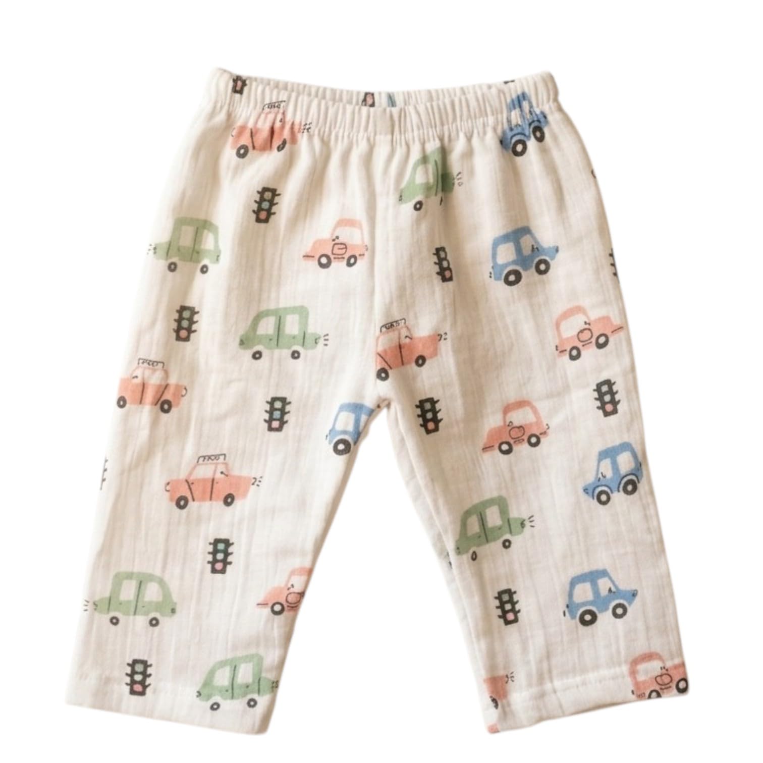 fabrify Muslin Cotton Baby Pants, Unisex Printed Pyjama, Regular Fit, Diaper Fit Leggings, Pack of 1 (LARGE 6-12 MONTHS)-picture-10