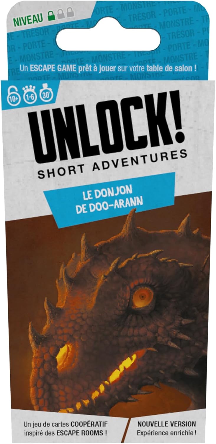UNLOCK! Short Adventures 4: Doo Arann's Dungeon - Immersive Escape Room Card Game for Kids and Adults, Ages 10+, 1-6 Players, 30 Minute Playtime, Made by Space Cowboys