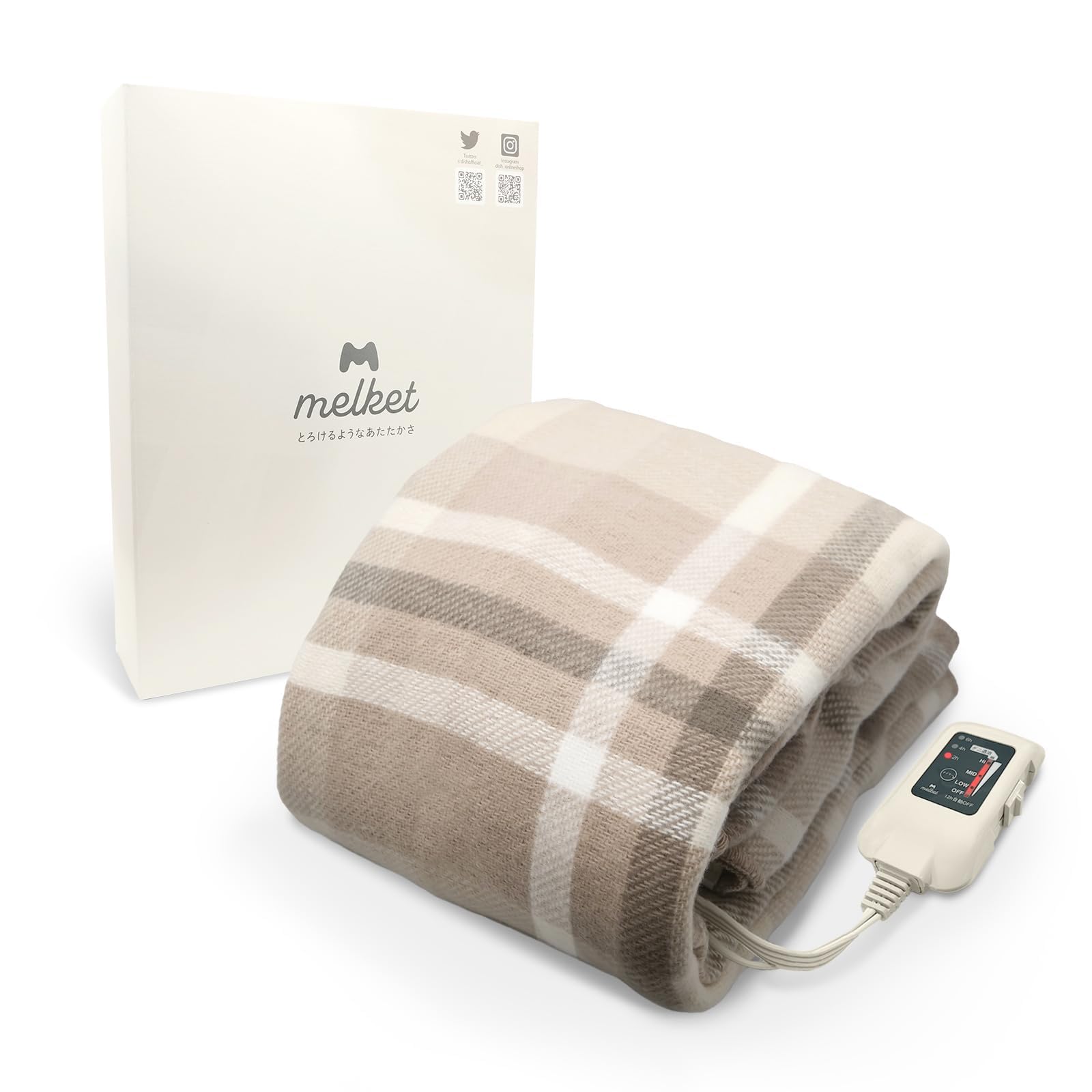 Amazon | melket(メルケット) 電気膝掛け 日本製 タイマー付き 140