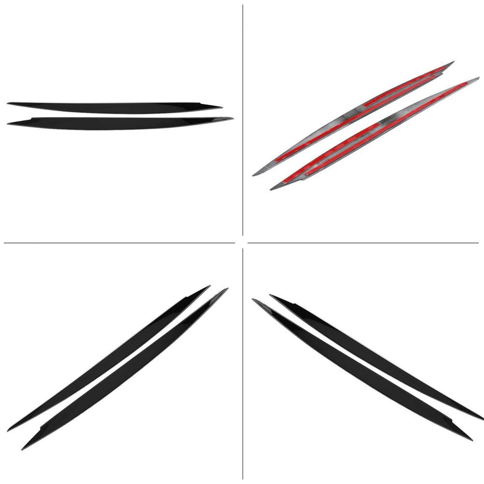 Un paio di coperture per fanali sopracciglia per 7 GTI 2013-2018 nero