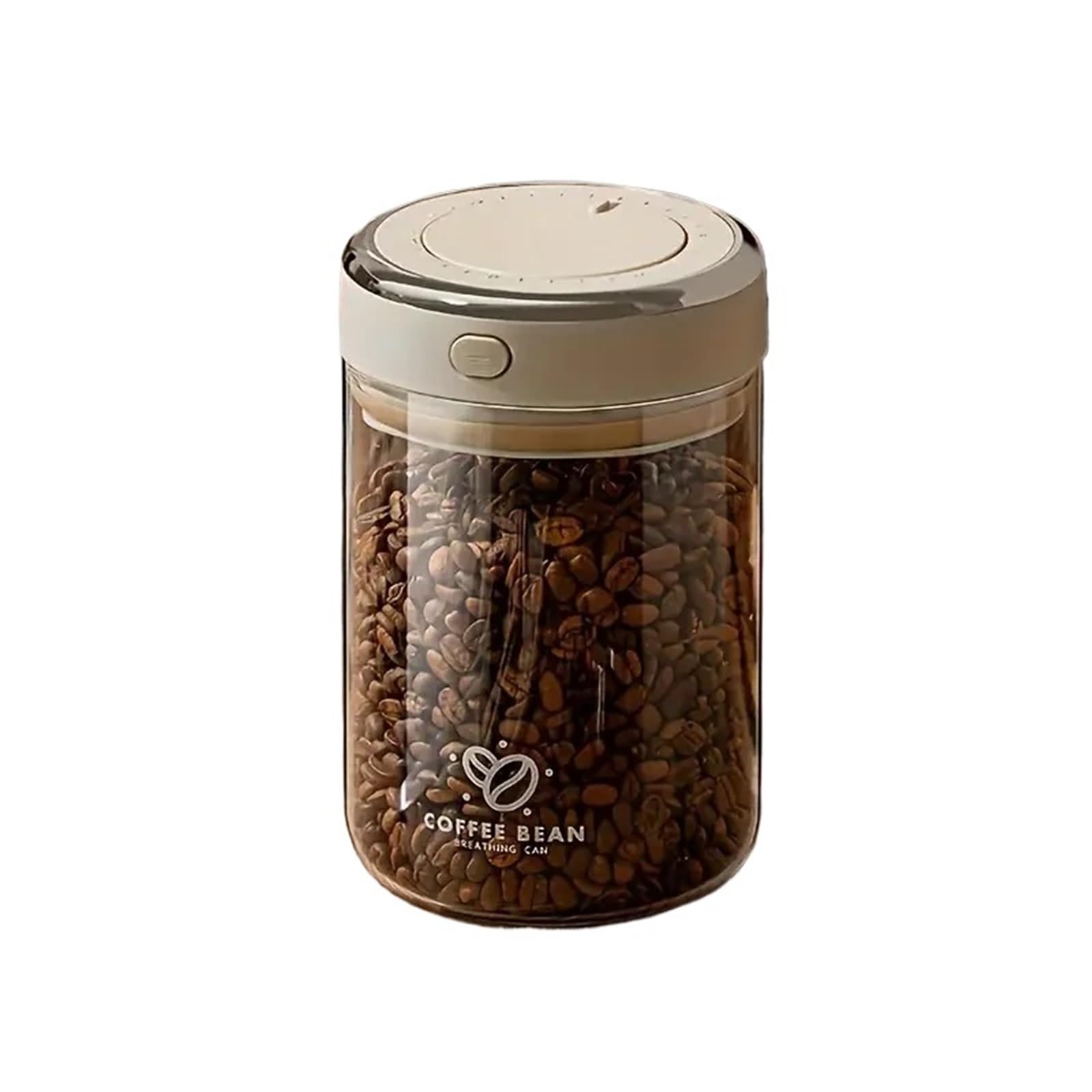 Vakuumversiegelte Kaffeebohnen-Aufbewahrungsdosen mit Ventil, feuchtigkeitsbeständiger, luftdichter Behälter for Getreide, Snacks, Zucker Kaffeebohnen-Aufbewahrung(1100ml)