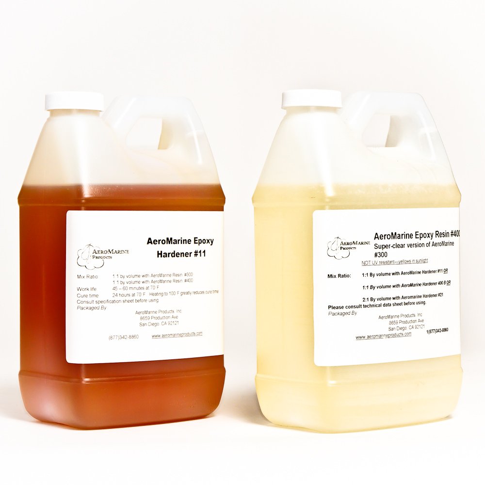 AeroMarine 400 Liquid A/B Epoxy Resin Adhesive 2 Gallon