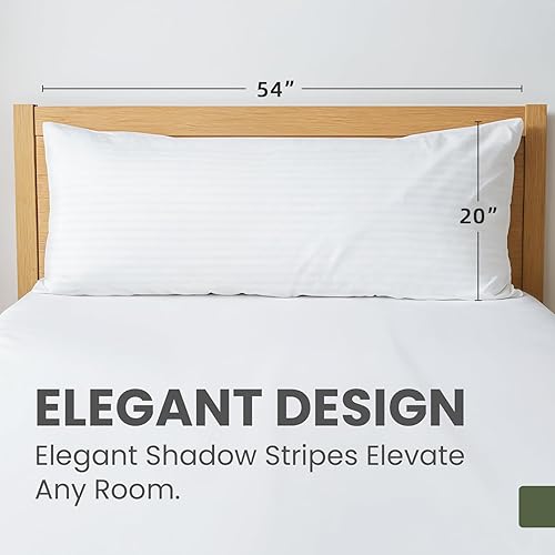 Miniatura 8 de Paquete de 2 protectores de almohada de tamaño estándar con cremallera, fundas de almohada, fundas de almohada, calidad de hotel de lujo, color