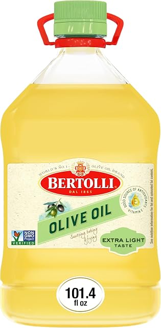 Huile d'Olive BERTOLLI Goût Extra Léger, 101.44 Onces Liquides