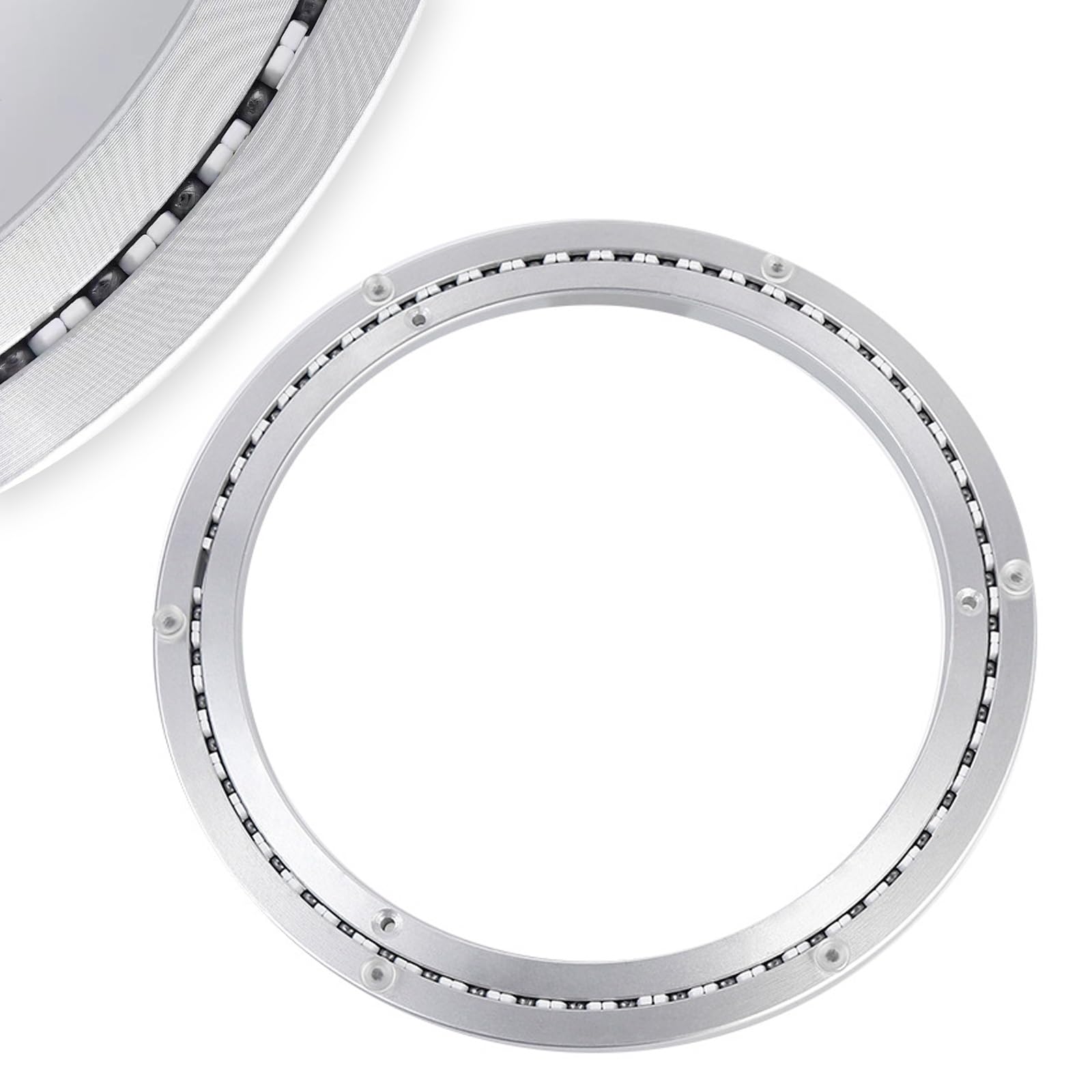 Table turntable bearings, Alum Alloy Swivel Turntable Bearing Plate Dining Table TV Display 360 Rotate Multi Sizes(24 inches (600mm))