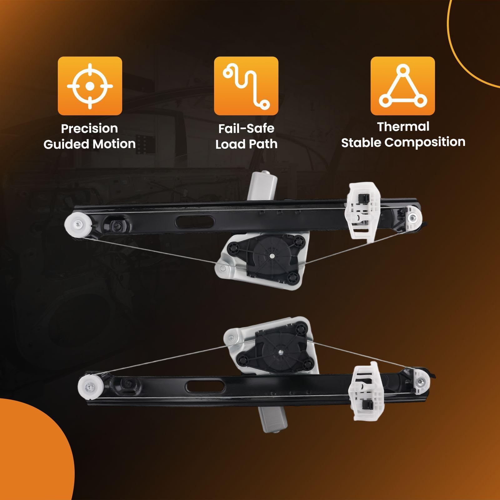 maXpeedingrods 2 x Fensterheber mit Motor Hinten 51357140589