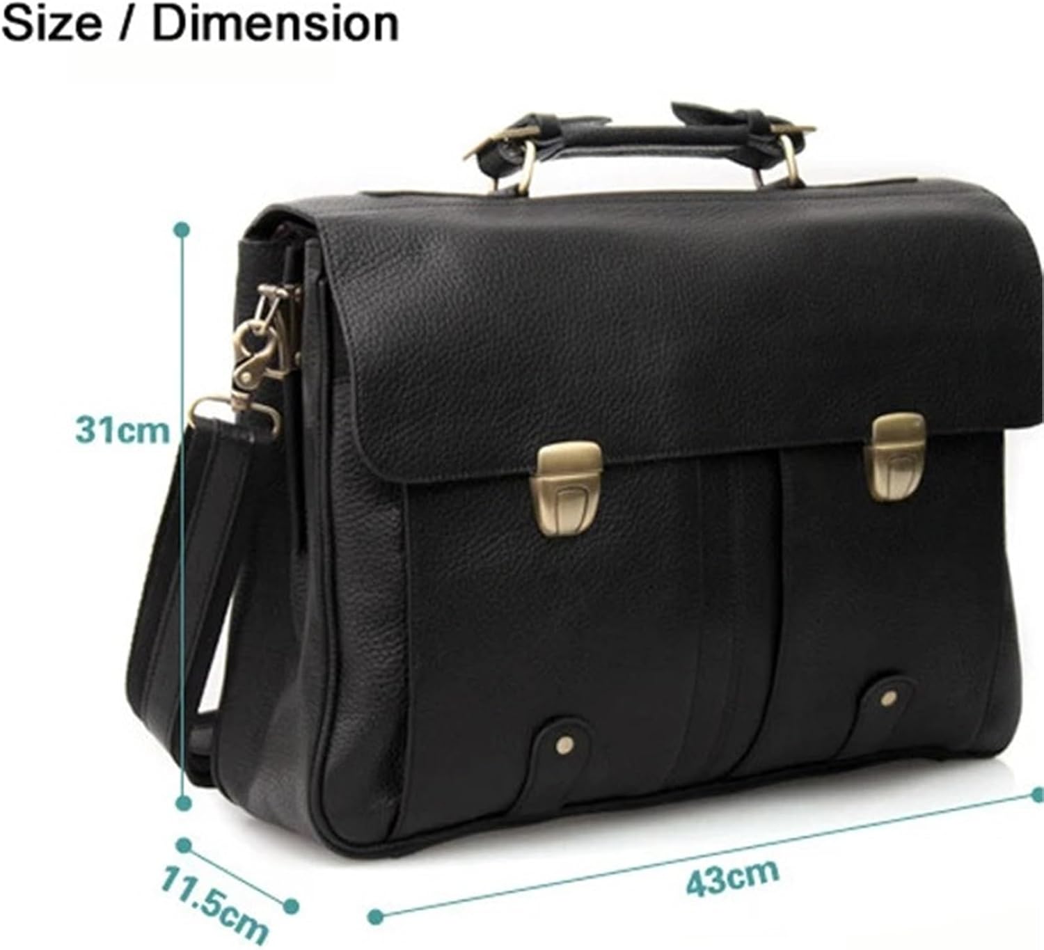 Leather Briefcase for Women Briefcase Men Business Bag Male Portfolio Case 15.6" Laptop Bag Office Tote Handbag