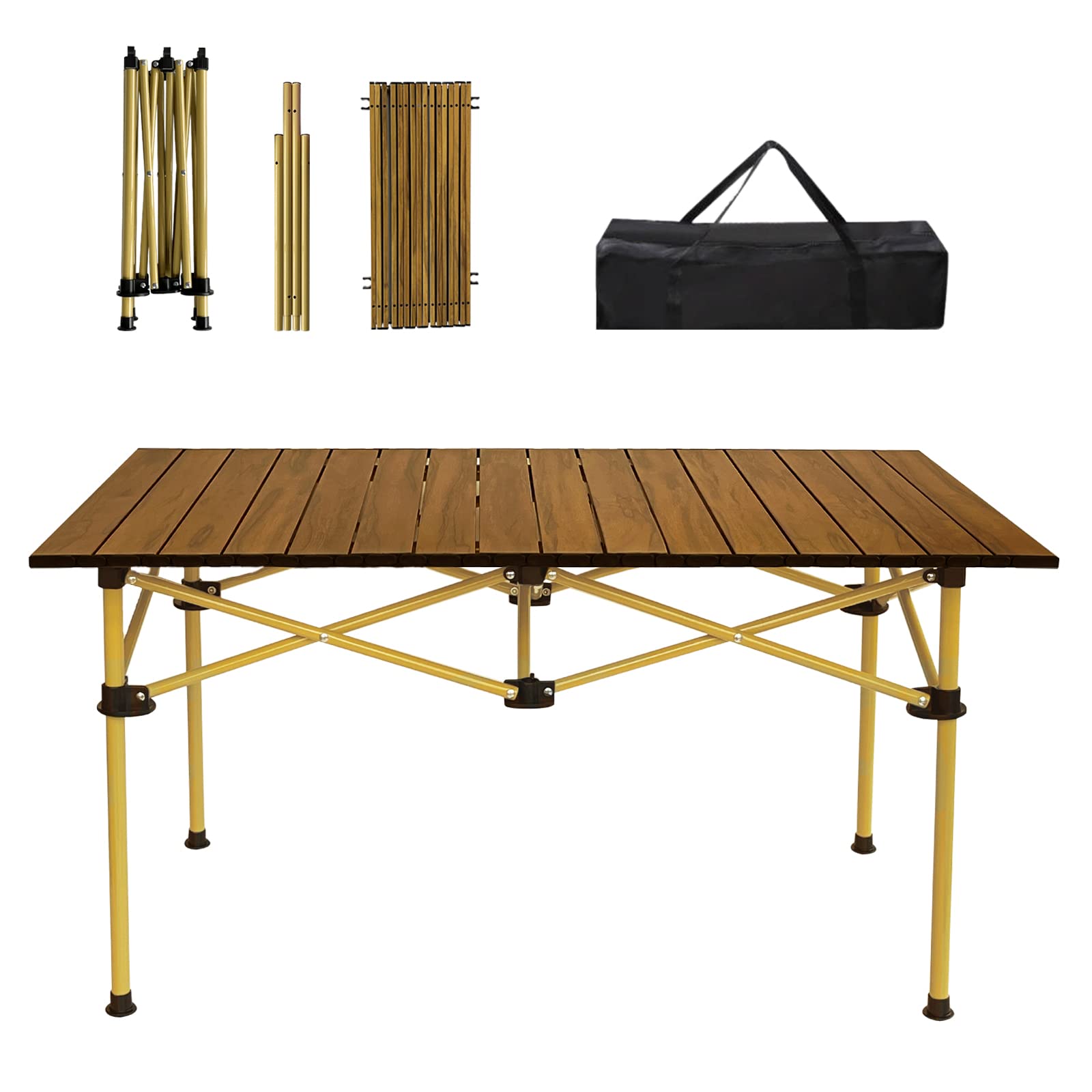 Portable Picnic Table, 4ft Low Height Portable Folding Travel Camping