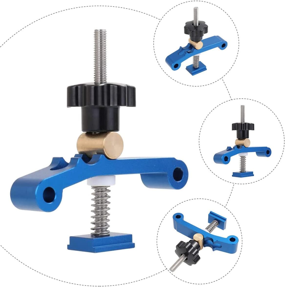 ULTECHNOVO 2pcs Strap Clamps for Woodworking T-track Hold down Clamp for T-track Diy Woodworking Tool for