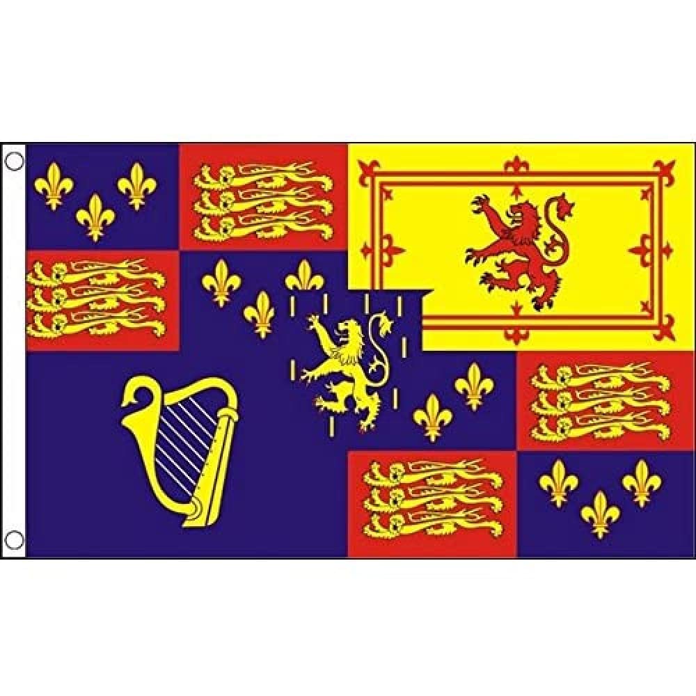 AZ FLAG, Royal Banner 1689-1702(William Iii) Flag, 3x5 Ft, 100D Polyester Bristish Historic Banner with Two Metal Grommets