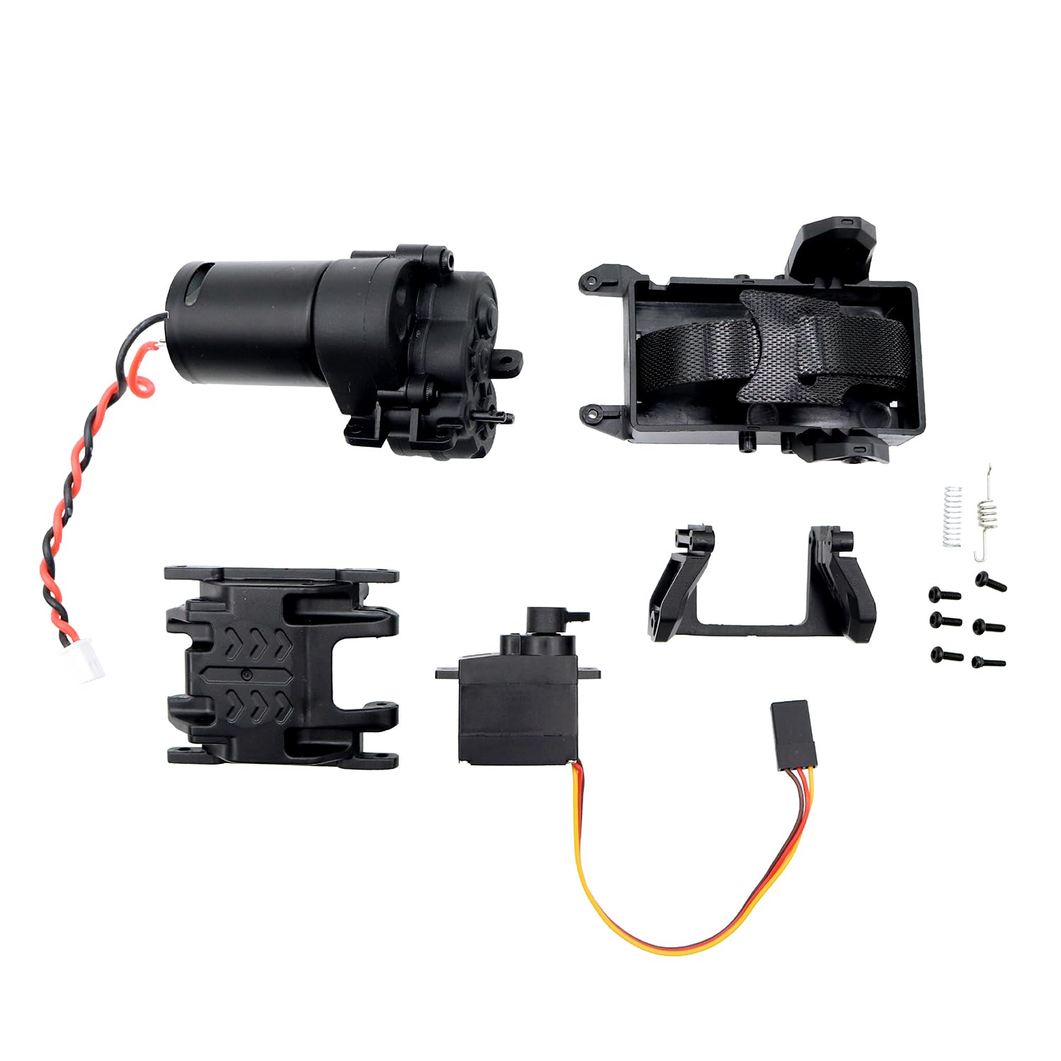JOYSOG 2 Speed Transmission Gearbox with Base Plate for Traxxas 1/18 TRX4M RC Car Metal Wave Box Upgrade Parts