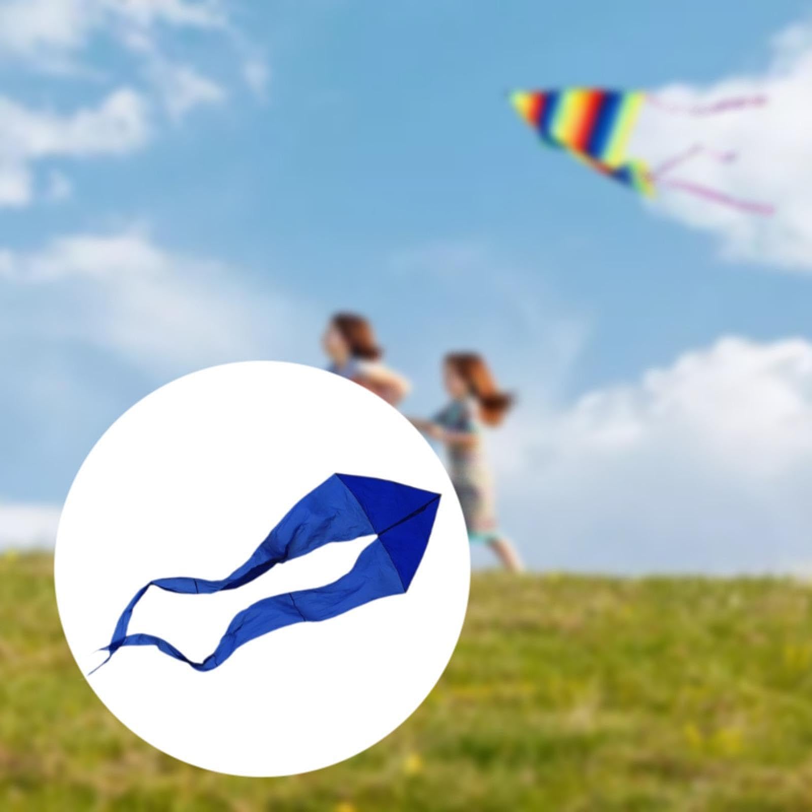 Cometa Fantasma con Bolsa Portátil Modelo Triangular Plegable Grande de Poliéster Resistente al Desgarro Adecuado para Adultos y Niños