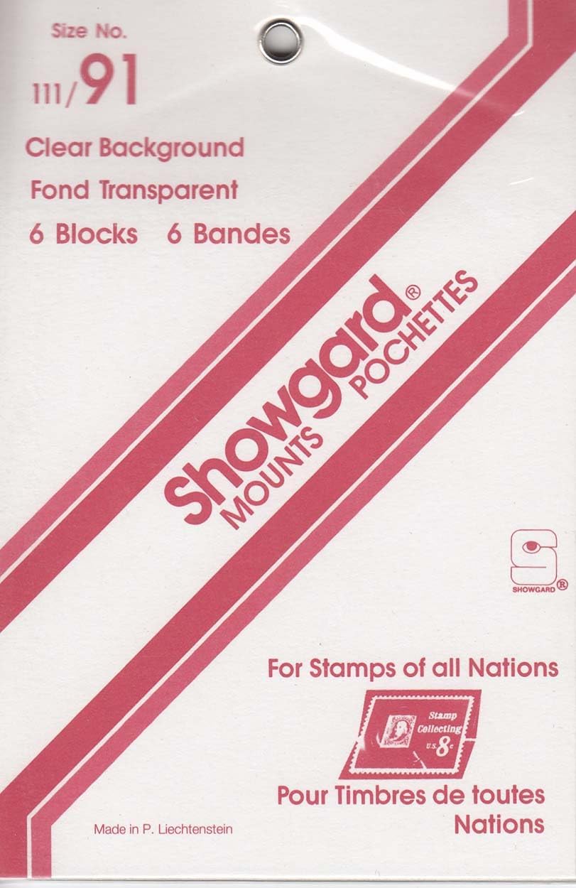 Strip Style Stamp Mounts Size 96 Clear