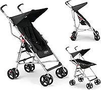 Carrinho Guarda-Chuva Pocket 6M-15kgs Preto Multikids Baby BB327