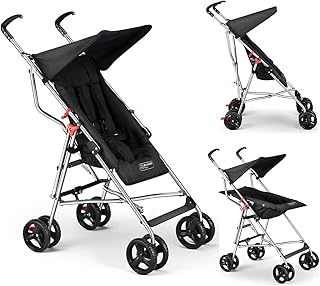 Carrinho Guarda-Chuva Pocket 6M-15kgs Preto Multikids Baby BB327 - Produto 10 mais recomendado com 0 estrelas