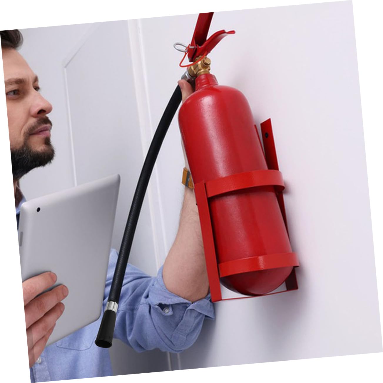 ERINGOGO Stop Fire Feuerlöschspray 4 Stück Ersatz Gummischlauch mit Sprühdüse aus Pp Einfache Installation für Feuerlöscher im Haushalt und Außenrohr