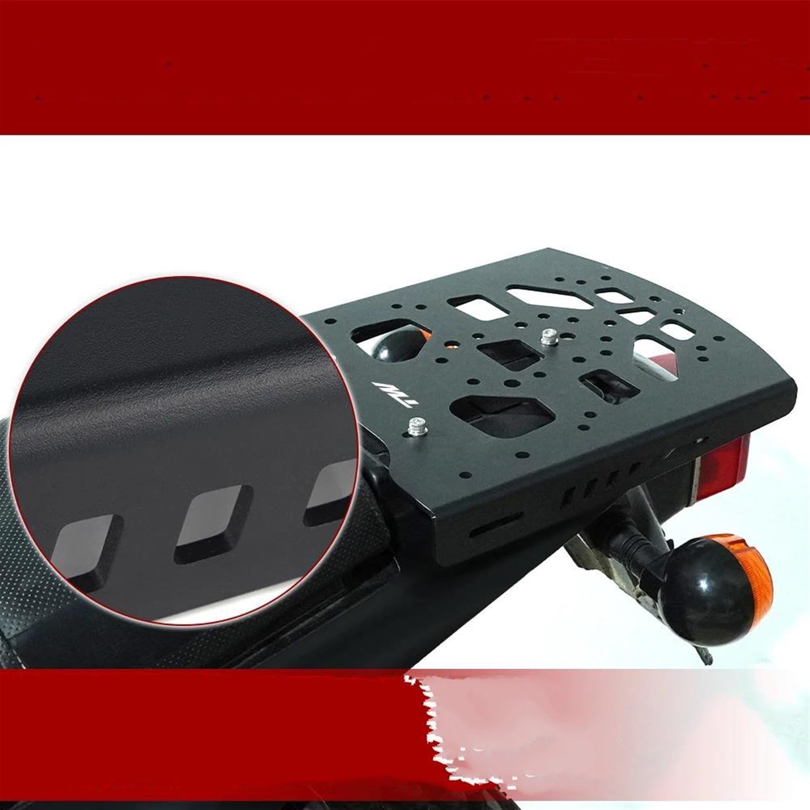 Staffa di Supporto Moto Portapacchi Posteriore Portapacchi Sedile Posteriore Portapacchi Cargo Portapacchi Accessori per Y&amaha TW200 TW-200 2005-2024