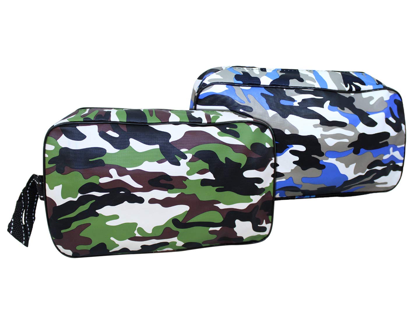 tied ribbons Set of 2 Travel Toiletry Shaving Kit Pouch Organizer Bag for Men Boys Kids (24 cm X 16 cm, Multicolor)-picture-2