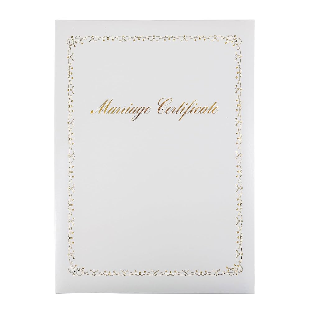 Amazon | GraduationMall 結婚証明書 人前式 A4 写真フレーム付