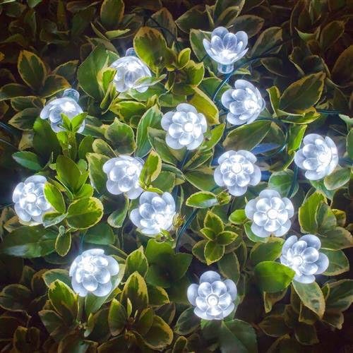 Solar Stringlight with 24 Lutos White Color for Gardens,homes,outdoor,christmasparty