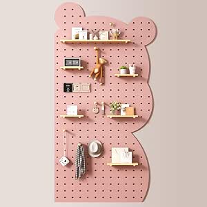 Wooden Pegboard, Sturdy Peg Board for Walls Organizer, Cute Wall ...