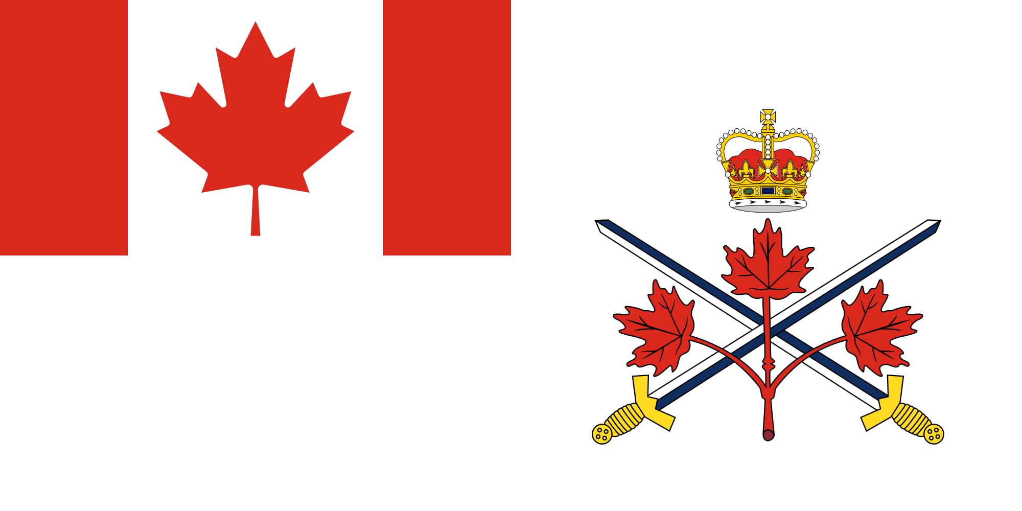 Drapeau Canadian Army 2013-2016 en tissu premium grande taille