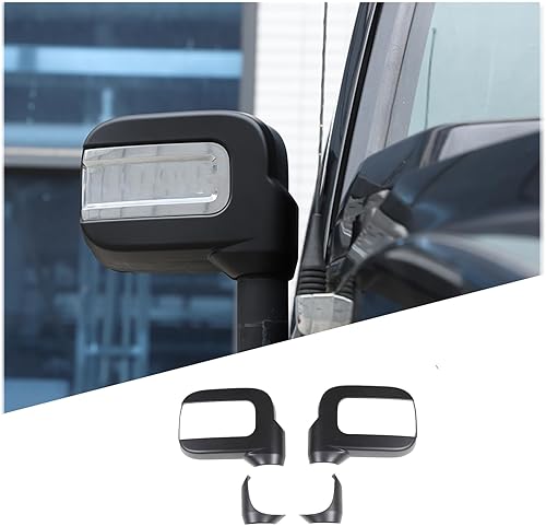 Vista 24 de Cubierta de espejo retrovisor ABS protector de espejo lateral decoración exterior compatible con Hummer H2 2003 2004 2005 2006 2007 2008 2009