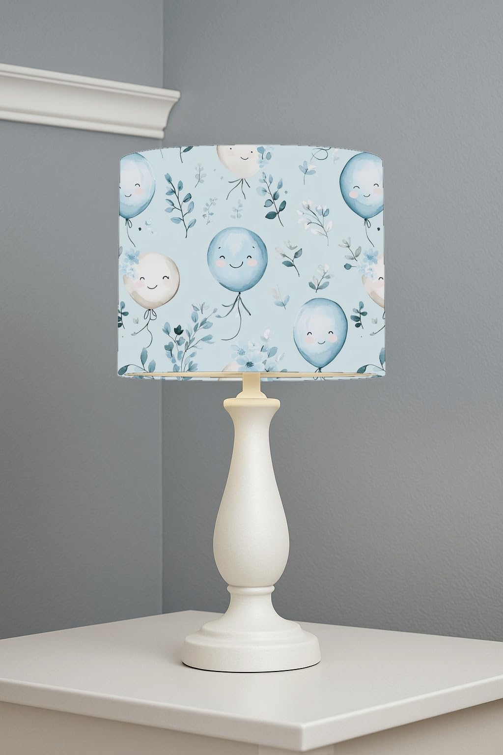 Cheerful Balloon Blossoms lightshade – 20 x 18.5cm Table Drum Shade | A194A6