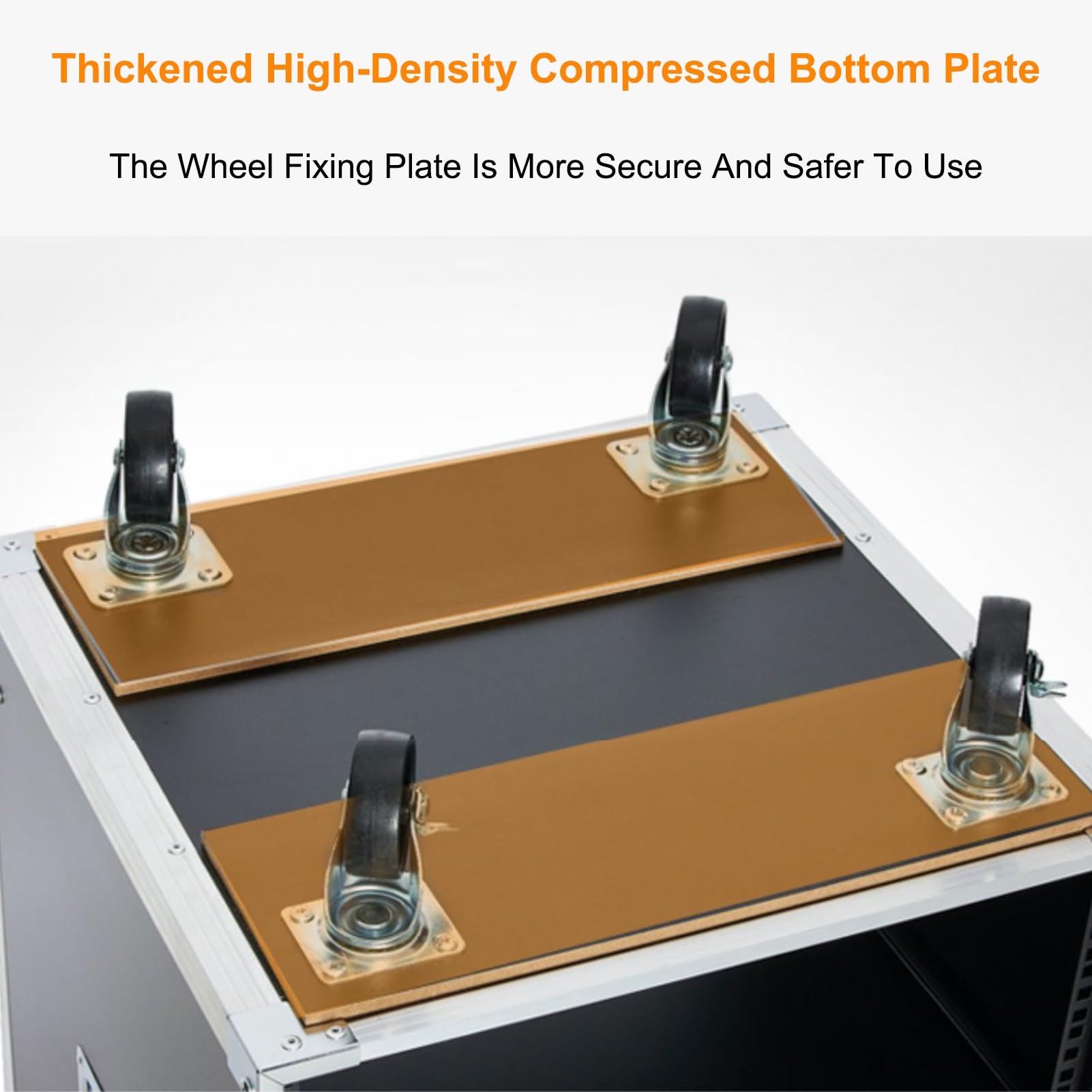 Meuble Hi-FI Moderne et élégant pour platines vinyles, CD et Autres Supports multimédias. Idéal pour la Maison, Le Bureau et Le Home cinéma. Dimensions : 53 x 48 x 48 cm (20,9 x 18,9 x 18,9