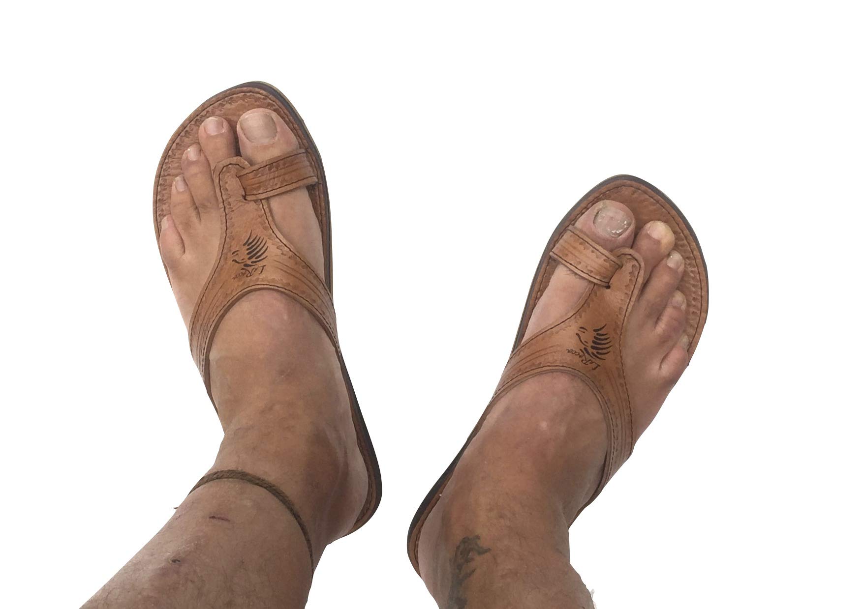 LaRocco Ledersandalen Zehenring Zehentrenner Zehenschlaufe Echtleder Sandalen 21.a.b.