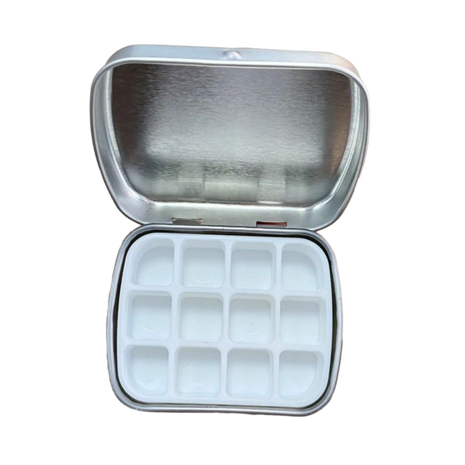 Leakproof Watercolor Paint Box Artists Paint Tray with Lid 12 Well Portable Container Travel Case Portable Case