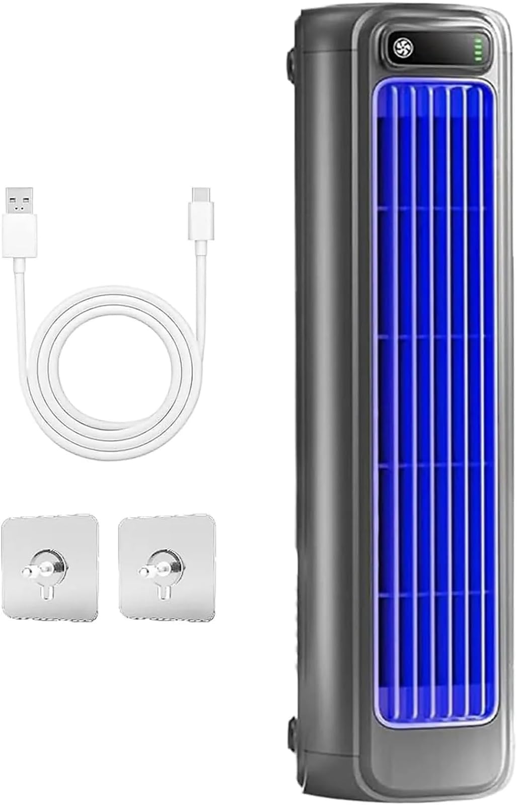Climatiseur portable, ventilateur de refroidissement rechargeable par USB avec 3 vitesses, montage mural ou sur table, unité de refroidissement silencieuse pour chambre, maison ou bureau : Amazon.fr: Cuisine et Maison