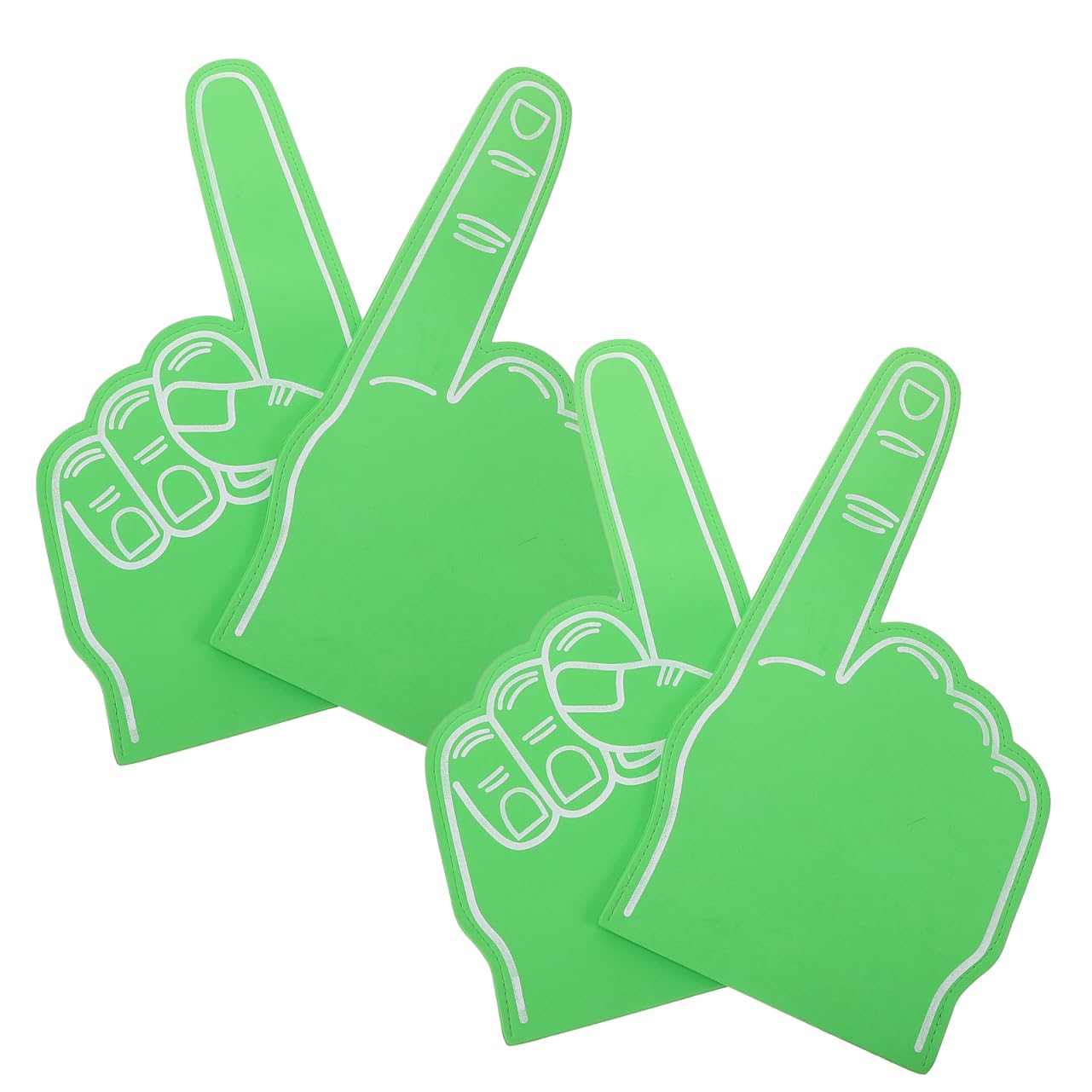 SUPVOX 4pcs Large Eva Foam Hand Gloves Cheer up Gloves Slap Hand Toys Party Concert Atmosphere Props