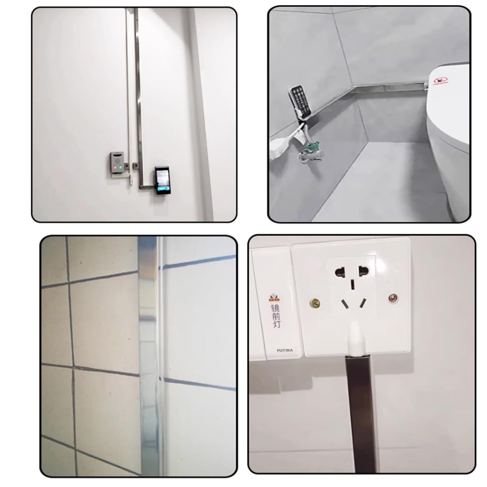 calpestabile passacavi Copertura Per Cavi Da Pavimento In Metallo Da 20, 25, 30, 40, 50 E 100 Mm Di Larghezza, Kit Di Gestione Dei Cavi In ​​acciaio Inossidabile(3 PCS,L W H 150CM x 4CM x 2.5CM)