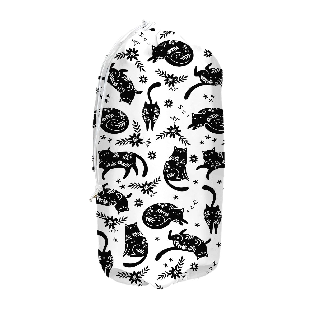 Black Cat Toilet Paper Storage Bag 11.5 x 9 inches Housewarming Gifts for Women Friends Cat Lover Suitable for Camping Toilets And Laundry Rooms