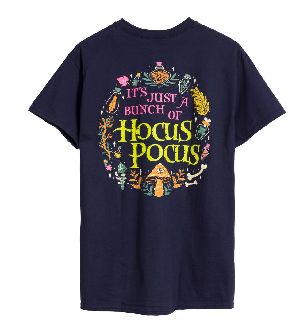 Disney Its Just A Bunch of Hocus Pocus Navy T Shirt with Back Print
