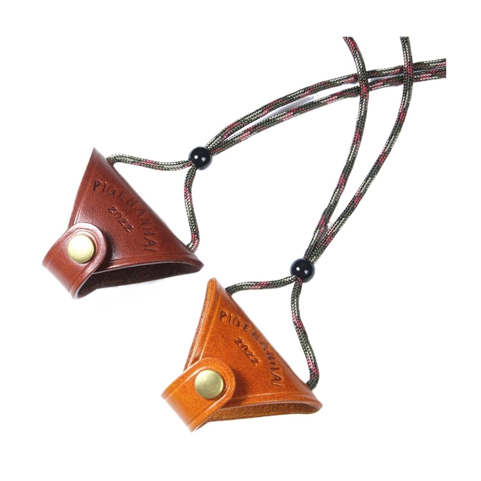 Cordon for Lunettes en Cuir Pleine Fleur Vintage, Collier Antidérapant et Antidéperdant avec Cordon Réglable, Porte-Lunettes Portable for Femmes(2pcs)