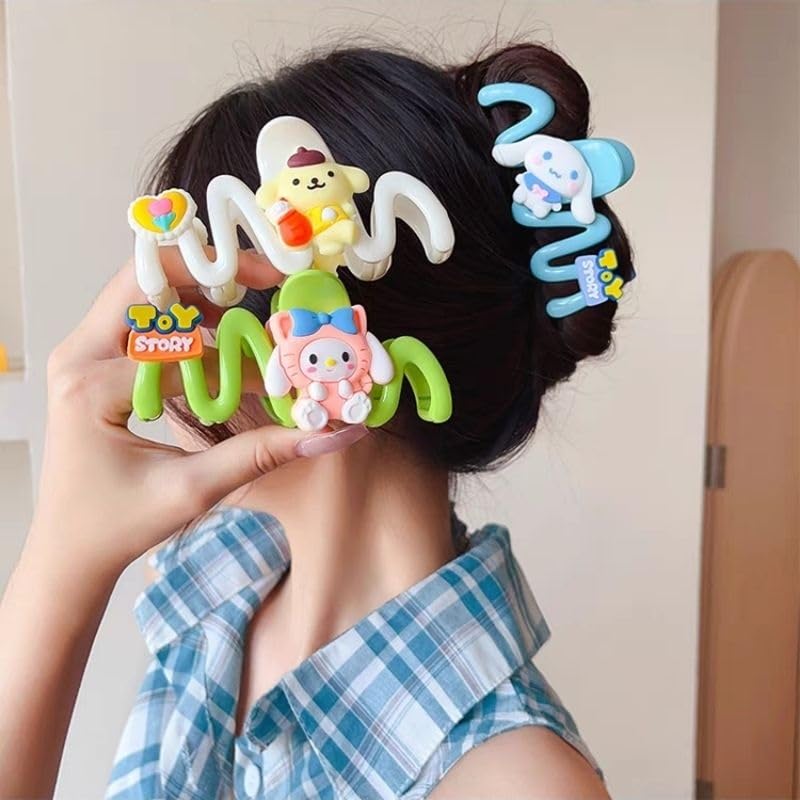 HONEY ACCESSORIES 2Pcs Of Sanrio Character Hair Clips For Kids, Cute Anime Designs, Durable Back Of Head Clips Hair Accessories For Girls Kids Teens, Multicolor (B0D2BBJH7G) Amazon Price History, Amazon Price Tracker