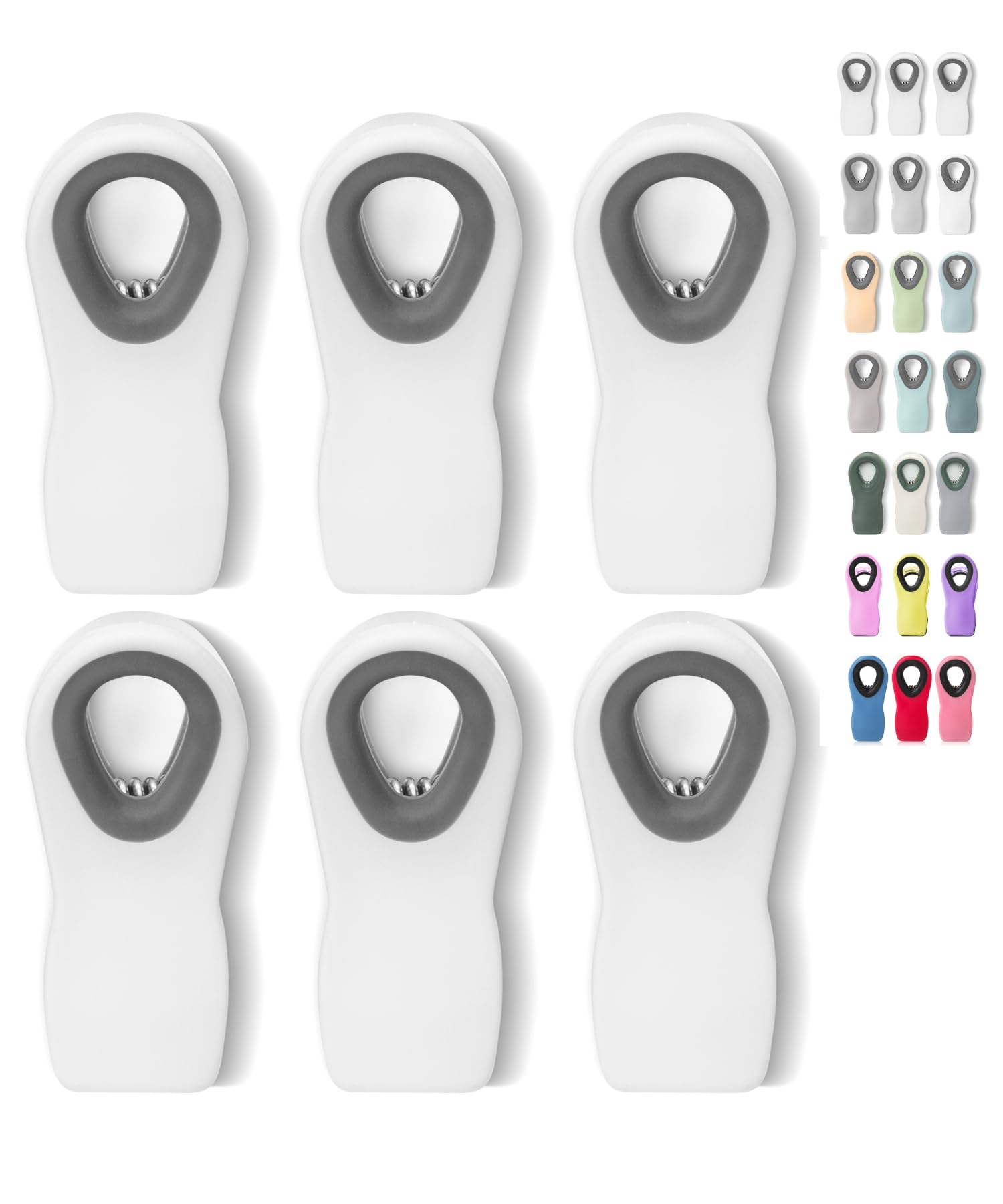 Mr. Pen- Magnetic Chip Clips, 6 Pack, Airtight Seal Reusable Bag Closers for Food Storage, Snacks, Bread & Kitchen Organization, Strong Plastic Clips for Refrigerator Use