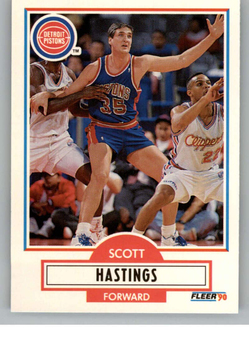 Amazon.com: Basketball NBA 1990-91 Fleer Update #U-30 Scott Hastings #U-30  NM Pistons : Collectibles & Fine Art