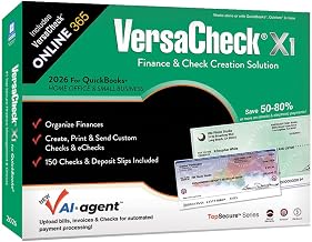 VersaCheck X1 2026 for QuickBooks + VersaCheck ONLINE Gold 1yr Sub Bundle