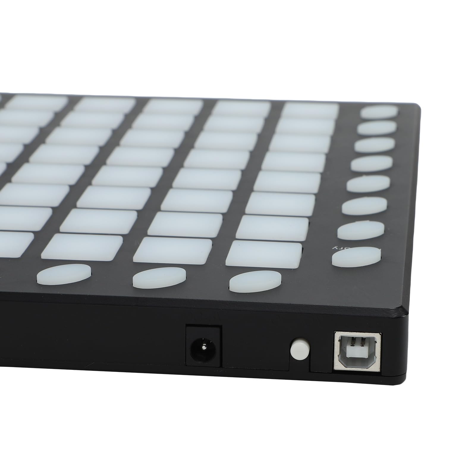 Controlador de Pad de Batería MIDI 64 Pads Retroiluminados RGB Pad de Golpe MIDI Sensible a la Velocidad con Módulo de Sonido de 24 Botones USB MIDI IN OUT para Producción