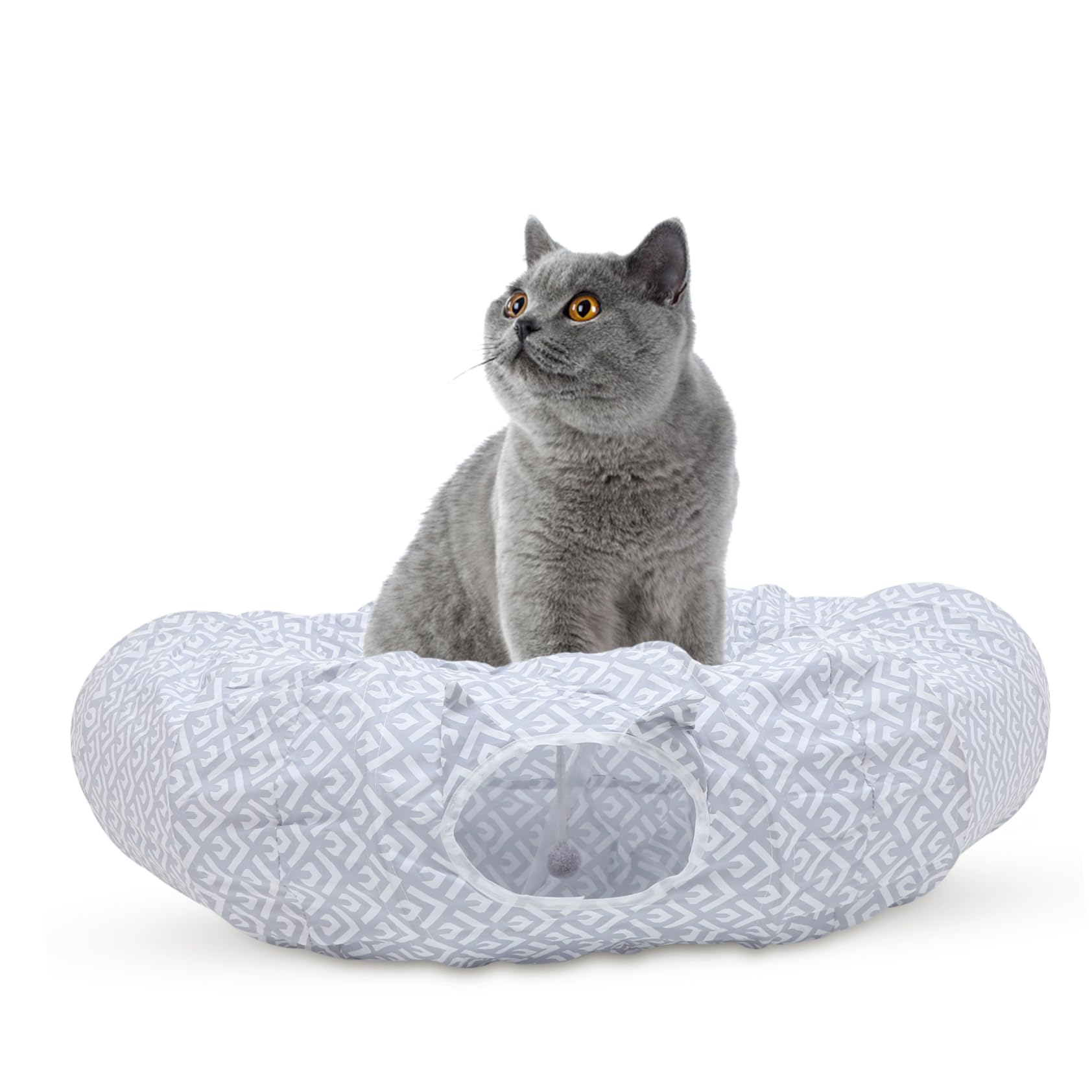 DOITOOL Cama Túnel para Gatos Pequeños Juguete Interior, Adecuado para Juegos Interactivos y Transporte Fácil